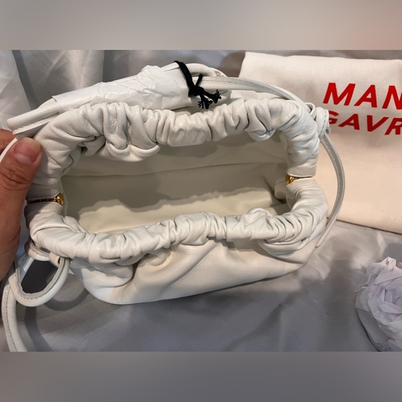 Mansur Gavriel mini lambskin cloud clutch crossbody bag - Picture 9 of 16